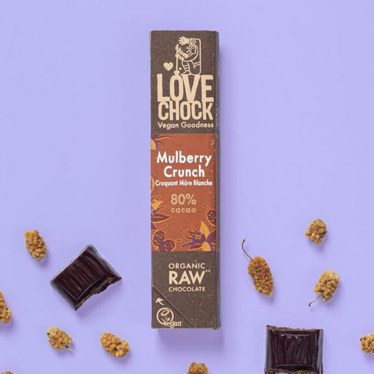 Mini Tablete Chocolate Negro 80% e Amora Branca | Bio Vegan Direct Trade | 40gr