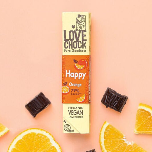 Mini Tablete Chocolate Negro 79% e Laranja | Bio Vegan Direct Trade | 40gr