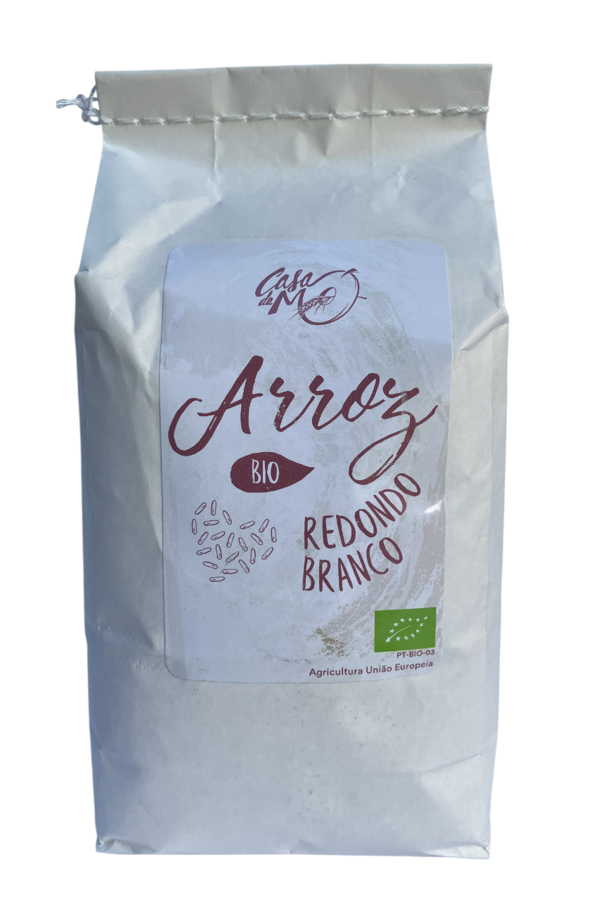 Arroz Redondo Branco Bio 1kg | Casa da Mó