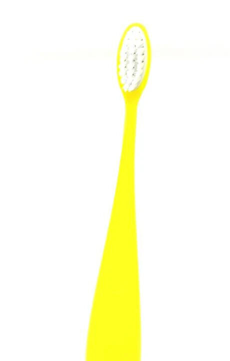 Escova de dentes com cabo de bioplástico e cabeça amovível Criança | Amarelo | Caliquo