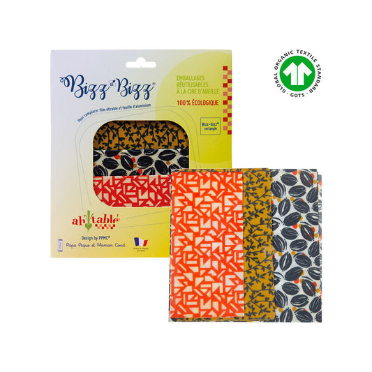 Food Wrap | Pack 3 unidades Retangular | Sementes