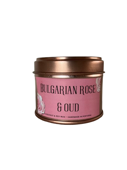 Vela Aromática 75gr | Rosa da Bulgária e Madeira